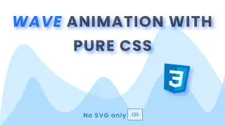WAVE Animation with pure CSS | NO SVG| TanCodes 💻