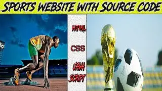 Sports website with source code || Html css and javascript project free with source code