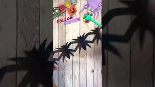 Easy Halloween garlands 🎃👻#shorts #diy #decoration #5minute #lastminute #craft #fyp #ideas #spooky