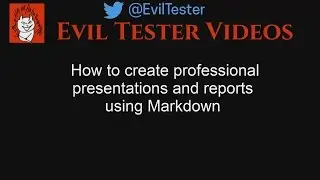 How to Create Professional Presentations using Markdown without Powerpoint or Keynote