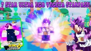 [NEW 200K CODE UNIT] NEW 7 STAR VEGETA ULTRA EGO STARPASS LV.100 UNIT? ALL STAR TOWER DEFENSE ROBLOX