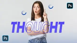 Outline Text Effect In Photoshop | 2 min only