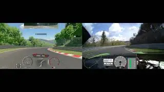 Porsche 911 GT3 RS 2018 at the Nürburgring-Nordschleife (GT Sport vs Real)