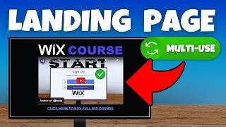 How To Create a Multi-Use WIX Landing Page with YouTube Video & Call-to-Action Link ✅