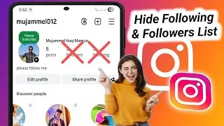 How To Hide Instagram Following and Followers List
