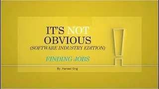 Software Industry: Finding Jobs