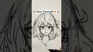 HOW TO DRAW ANIME FACE🤯✍️(Easy trick) 