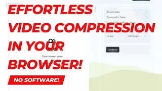🚀 Effortless Video Compression with FFmpeg Wasm | Next.js in Your Browser | No Software Required!
