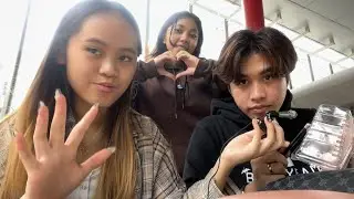 ASMR in school with friends ( public asmr )