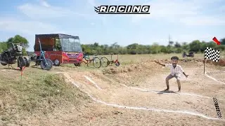 Home Made Car Race Challenge💯 Real Track Challeng..! Sathish