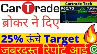 Cartrade share latest news, cartrade tech share latest news, Cartrade tech latest news, pt360