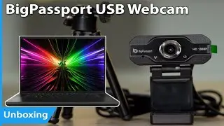 Web Camera PC Me Kaise Lagaye | How to Set up Big Passport USB Webcam in PC | Review Unboxing Hindi