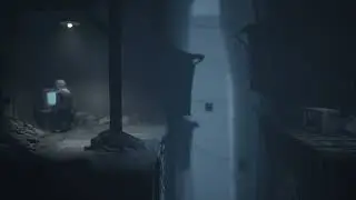 Little Nightmares II прикол моно жёска передёргивает на мужика смотрящего телик