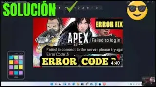 solucion  error code 3 apex legends mobile Failed to connect to the server, please try again 2022