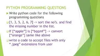 TCS Python Django Interview Questions for exp 5 to 12 years 