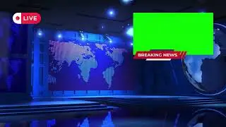 BREAKING NEWS GREEN SCREEN |  ANIMATED BACKGROUND | VIRTUAL STUDIO | Free Video