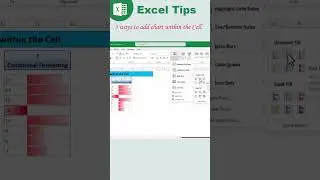 Add a chart within the cell in Microsoft Excel | Excel tips