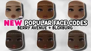 *NEW* POPULAR FACE CODES FOR BERRY AVENUE, BLOXBURG AND ALL ROBLOX GAMES THAT ALLOW CODES 🤩✨