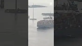 Ship that struck Baltimore bridge moved from crash site