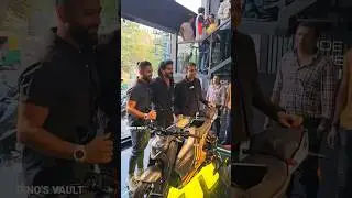 Dulquer Salmaan Taking Delivery of His New Bike Ultraviolette F77 #youtubeshorts #shorts