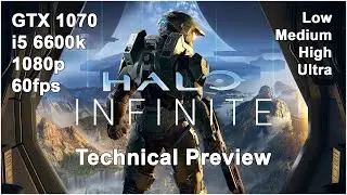 Halo Infinite Flight GTX 1070  - i5 6600k - 1080p - All Settings | Benchmark