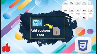 How to add custom Font from local disk.