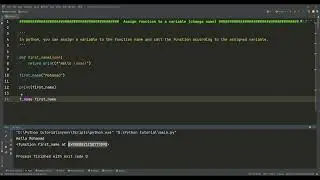 70- Functions in Python IX [Assign a Function to a Variable]