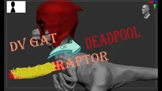 DeadpoolRaptor Deadpool & Wolverine #deadpool #and #wolverine урок №1 #Zbrush
