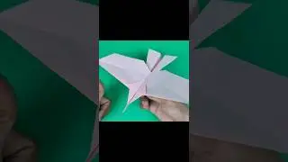 Pesawat kertas Mirip Burung #origami #papercraft #pesawatkertas