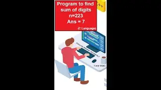 Program to find sum of digits of a number in C