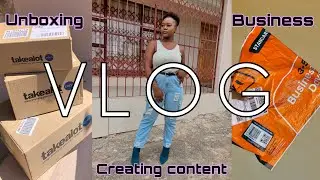 Vlogtober Ep 4: Takealot unboxing | Content creation day and receiving a package for my business