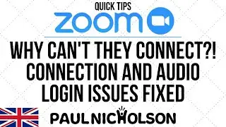 Why Can't People Connect To Your Zoom Meeting/Webinar And The Audio Problem Fixes
