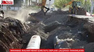 Mahabad Bulvarı'ndaki içme suyu deplase çalışması tamamlandı