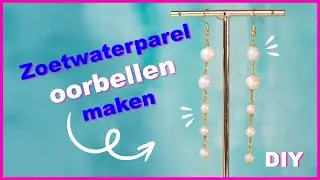 Oorbellen van Zoetwaterparels met Jasseron Ketting en IJzerdraad