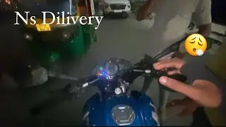 😮‍💨 new bike nsbs7 ki delivery le li VIl Taking Delivery Pulsar 🫣Ns200 Bs7 black Edition S👀