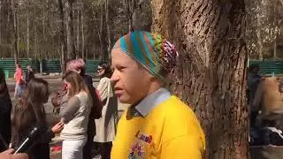 Массажная зона на Благотворительной ярмарке Freemarket в Саржином Яру 20.04.2019