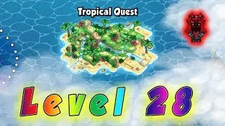 Bomber Friends - Tropical Quest - Level 28 ✅
