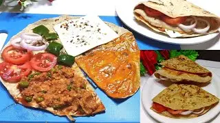 Veg Wrap | Desi Tortilla | leftover roti wrap recipe | Trending Veg Wrap