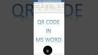 Generate QR Code Using MS Word | 
