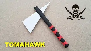 MAKING A PAPER BATTLE AXE - ( How to Make a Paper Tomahawk )