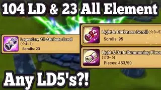 104 LD, 23 All Elemental Scroll Summon Session! - Summoners War