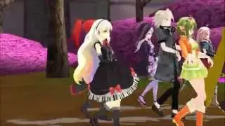 MMD What does the fox say? [YOHIOloid Mayu Yukari and others]