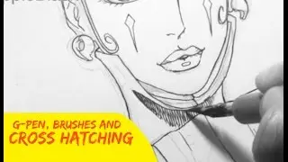 How To Ink Manga | Cross Hatching Tutorial
