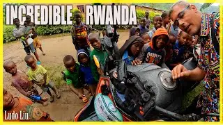 Solo in RWANDA remote villages  - 4K TRAVEL Adventure on a Motorcycle