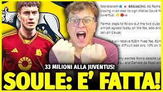 ODDIOOOOOOO!! SOULE E' DELLA ROMA PER 33 MILIONI!!! COLPACCIOOOO!!! COME GODOOOOO!!