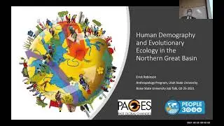 Anthropology Seminar: Erick Robinson "Human Demography & Evolutionary Ecology Northern Great Basin"
