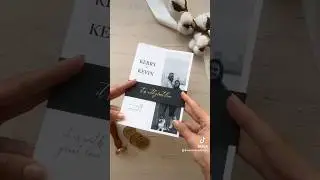 Folded Wedding Invitation with Photo and Timeline 🖤💫