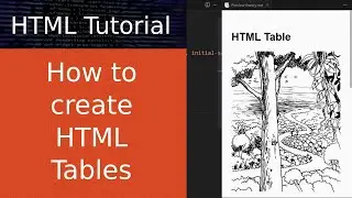 How to create HTML table tutorial
