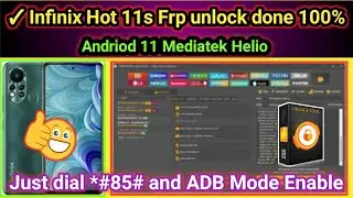 Infinix Hot 11s Frp unlock/Bypass done by unlock tool android 11 mediatek helio | 2024 | TECH City