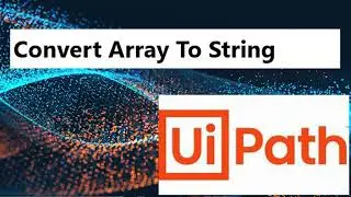 Array To String using UiPath